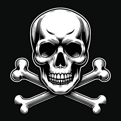 Skull with Cross Bone