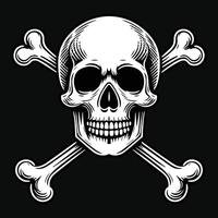 Skull with Cross Bone vector