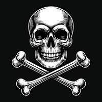 Skull with Cross Bone vector