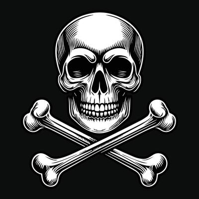 Skull with Cross Bone