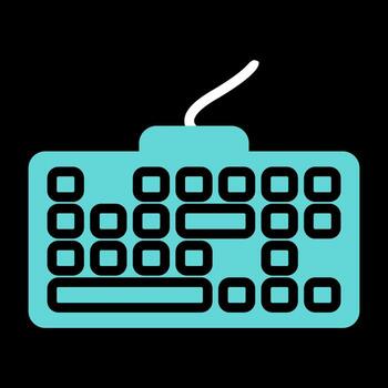 icono de vector de teclado