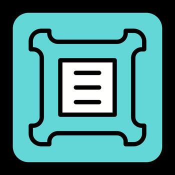 icono de vector de cpu