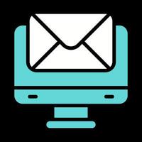 icono de vector de alojamiento de correo electrónico