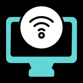 icono de vector de computadora