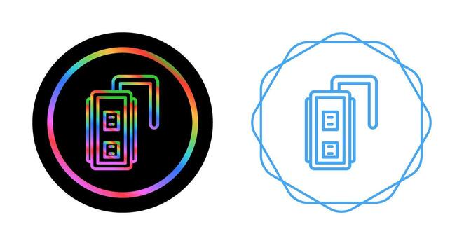 icono de vector de enchufe