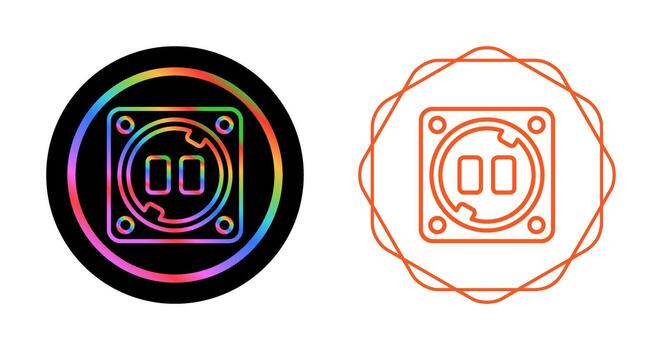 icono de vector de enchufe