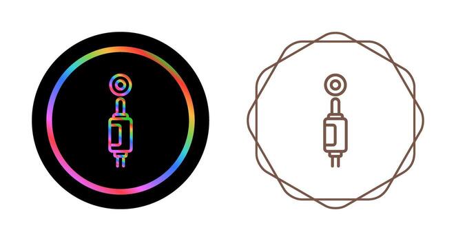 icono de vector de enchufe