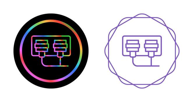 icono de vector de enchufe