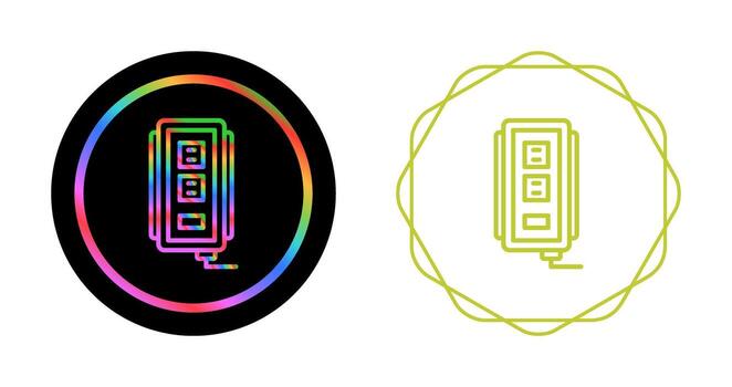 icono de vector de enchufe