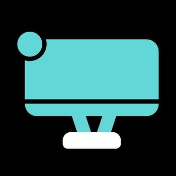 monitor de icono de vector