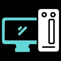 Desktop Computer Vector Icon