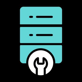 Server Maintenance Vector Icon