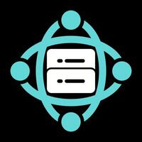 Cluster Server Vector Icon