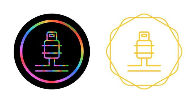 icono de vector de enchufe