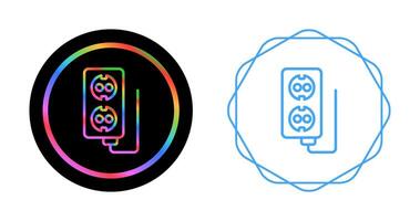 icono de vector de enchufe