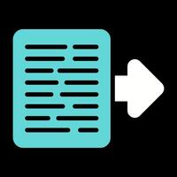 Document Export Vector Icon