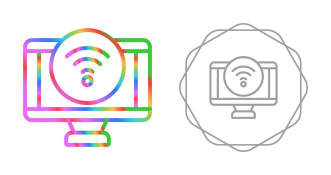 icono de vector de computadora