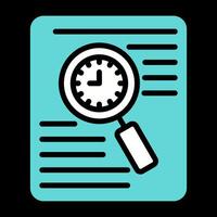 Document Tracking Vector Icon
