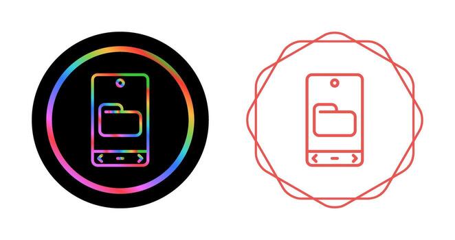 icono de vector de carpeta