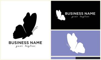 vector line butterfly logo template