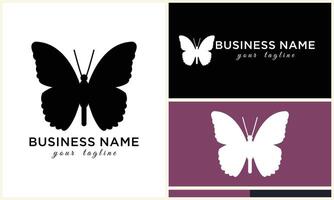 vector line butterfly logo template