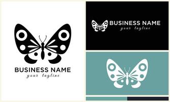 vector line butterfly logo template