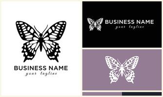 vector line butterfly logo template