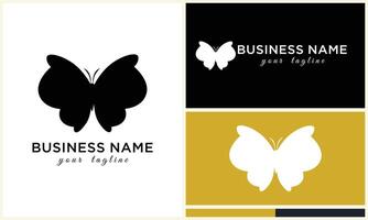 vector line butterfly logo template