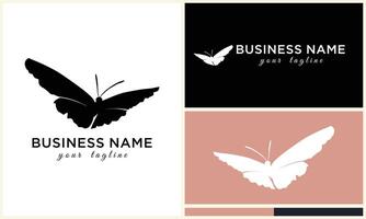 vector line butterfly logo template