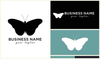 vector line butterfly logo template