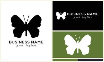 vector line butterfly logo template