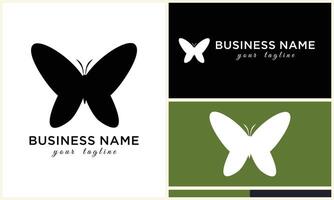 vector line butterfly logo template