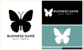 vector line butterfly logo template