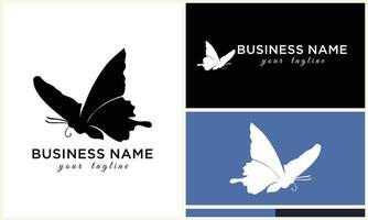 vector line butterfly logo template