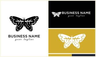 vector line butterfly logo template