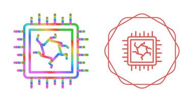 icono de vector de cpu