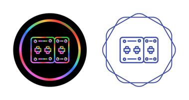 circuito interruptor automático vector icono