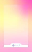 Vertical story template in gradient colors. Social media frame vector illustration.