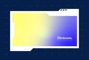 Futuristic pop up interface illustration. Video overlay element. vector