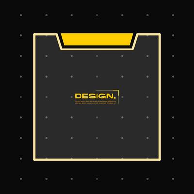 Futuristic element with retro color vector illustration. Vintage frame decoration.