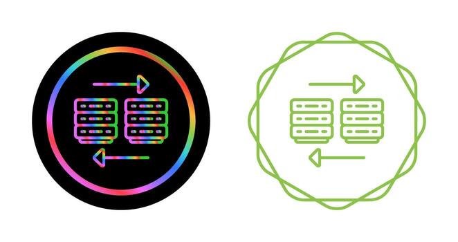 nube migración vector icono