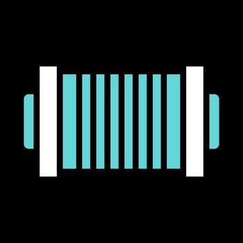 Cable Spool Roller Vector Icon