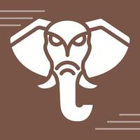 icono de vector de elefante