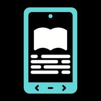 E book Reader Vector Icon