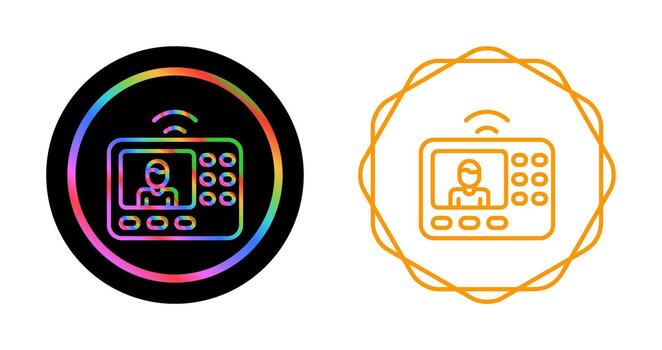 intercomunicador sistema vector icono