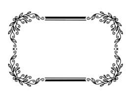 Hand Drawn Flower Sketch Line Art vector