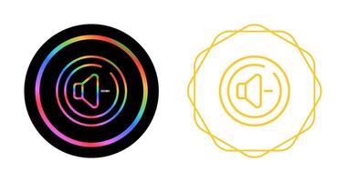 Volume Down Circle Vector Icon