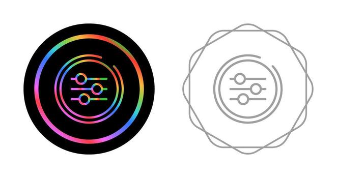 icono de vector de ecualizador