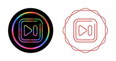 Next Track Square Vector Icon