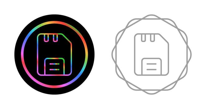 icono de vector de disco